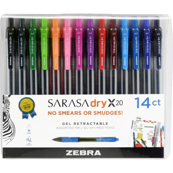 Sarasa&reg; Gel Retractable Gel Pens, Assorted 14-Pack {1}