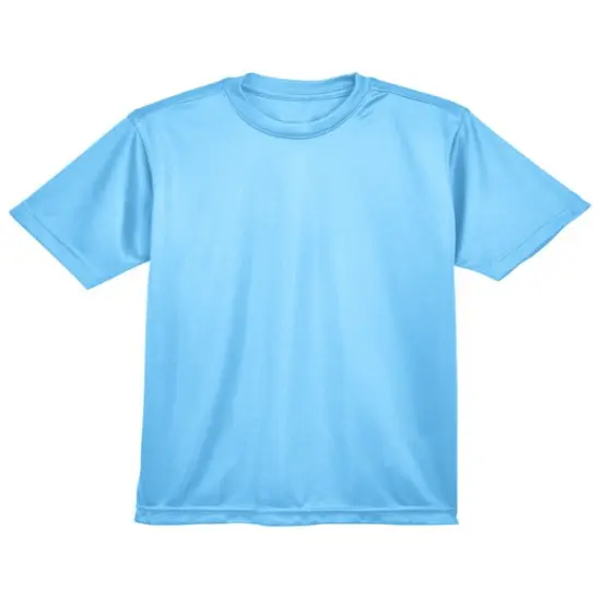 UltraClub&reg; Youth Cool & Dry Basic Performance T-Shirt COLUMBIA BLUE {1}
