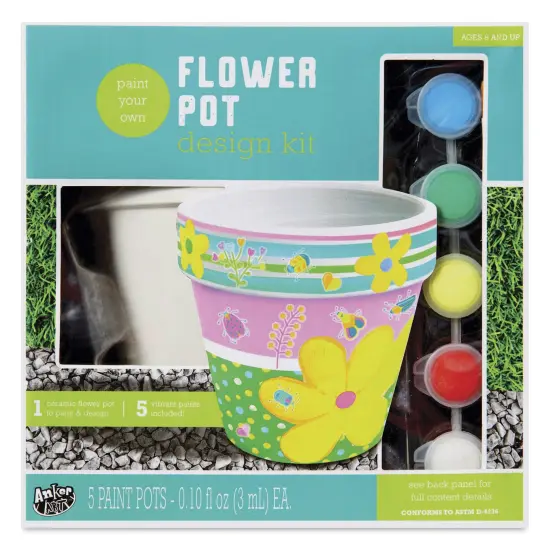 Anker Art Paint Your Own Flower Pot Design Kit {1}