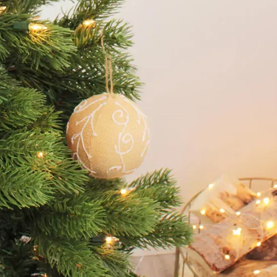 10cm Burlap With Accents 2 Pcs {2}