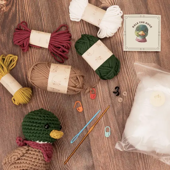Hearth & Harbor Amigurumi Crochet Kit for Beginners Dale the Duck {2}