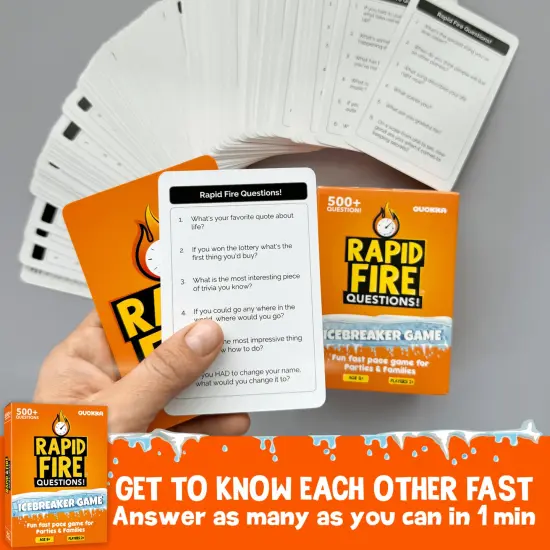 Rapid Fire Questions Kids & Family Card Quiz Game {6}