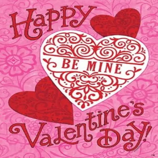 Be Mine Heart Valentine Garden Flag 2 Sided {1}