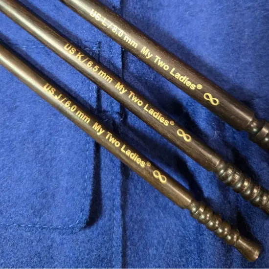 My Two Ladies | Infinity | Crochet Hook Set | Ebony | Sizes J, K, L, M, N, O {6}