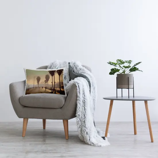 Tropical Promenade Landscape Decorative Printed Throw Pillow Design by Noah Bay, 14 x 7 x 20 {2}