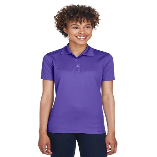 UltraClub&reg; Ladies Cool & Dry Mesh Pique&nbsp;Polo CARDINAL {4}