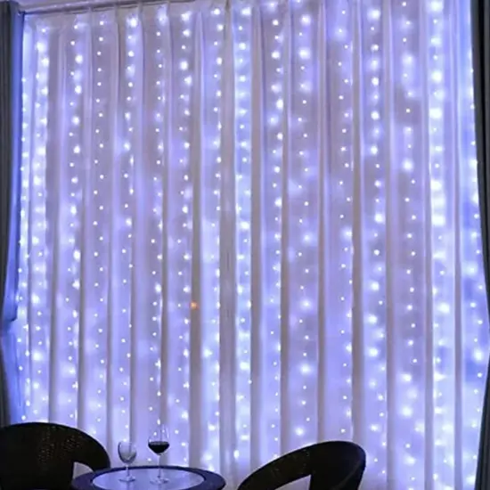 200 LED Curtain Light White {1}