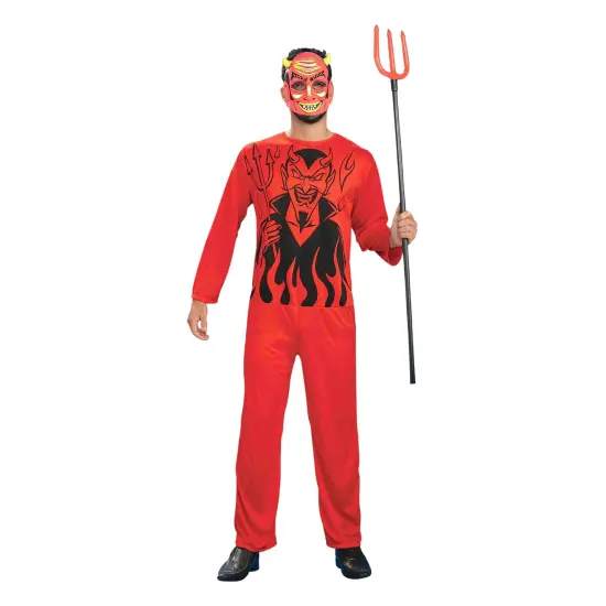 Retro Classic Red Devil Costume Adult {1}