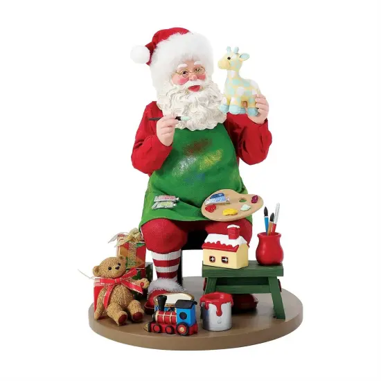 9" Santa Hand Painting Toys Figurine &ndash; Charming Christmas Decoration {1}