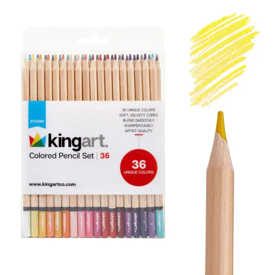 KINGART&reg; Colored Pencil Set, 36 Colors {1}