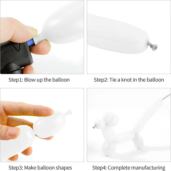 260 Balloons, 50pcs Long Balloons, White 260 Balloons, Long Balloons for Balloon Arch, Balloon Animals Kit, Balloons for Balloon Animals, Long Balloons Twisting Balloons {3}