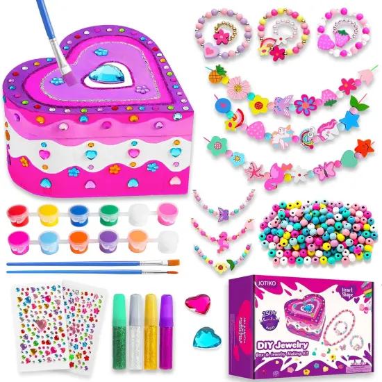 Paint Your Own Jewelry Box & Jewelry Making Kit {1}