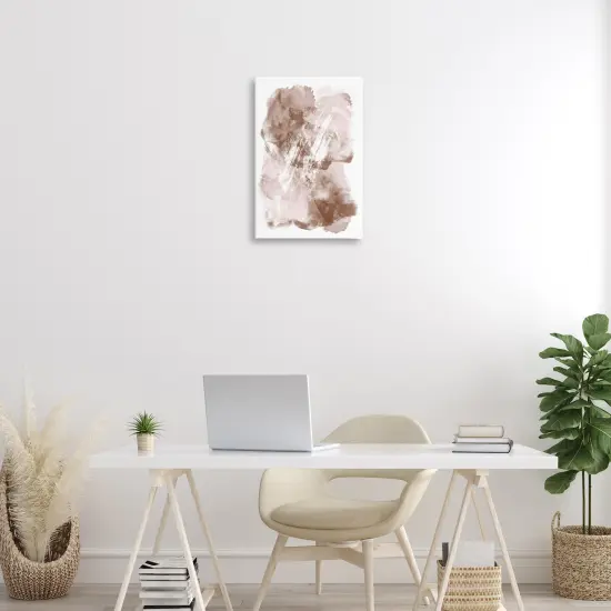 Stupell Industries Neutral Earthy Brown Splatter Canvas By Martina Pavlova {2}