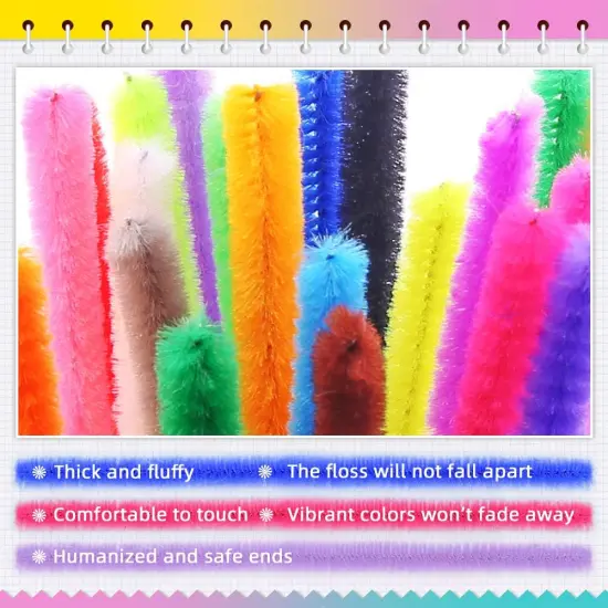 12inch - 360 Pieces Pipe Cleaners Craft Chenille Stems {3}