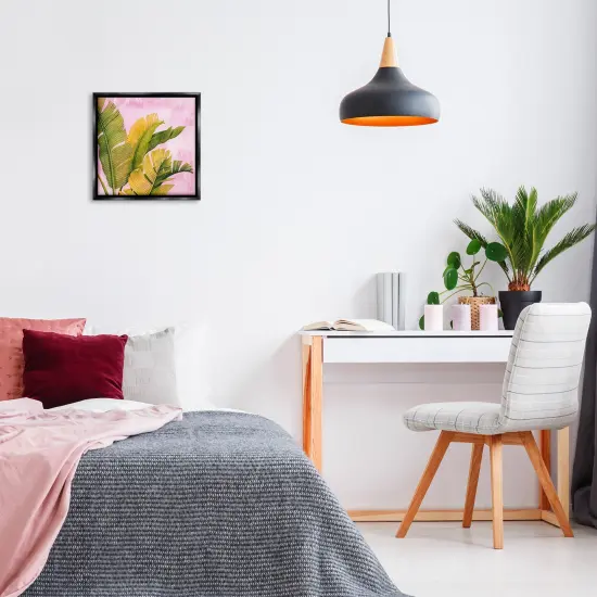 Stupell Industries Tropical Banana Leaves Floating Frame By Grace Popp {2}