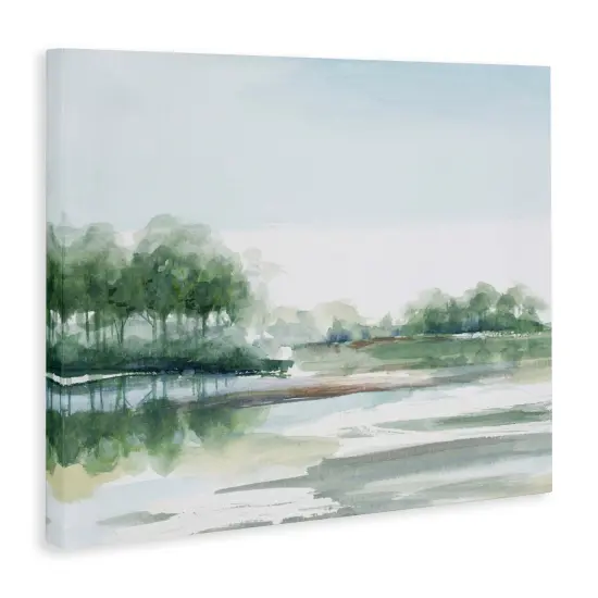 Stupell Industries Green Toned Water Landscape Canvas By PATRICIA PINTO {3}