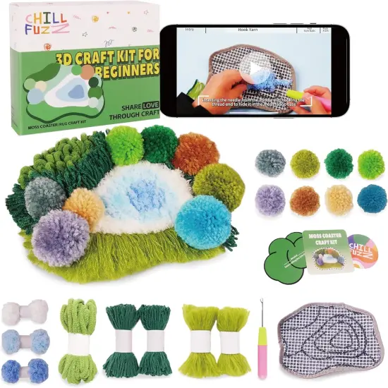 Crochet Kit for Beginners - Latch Hook Kits {1}