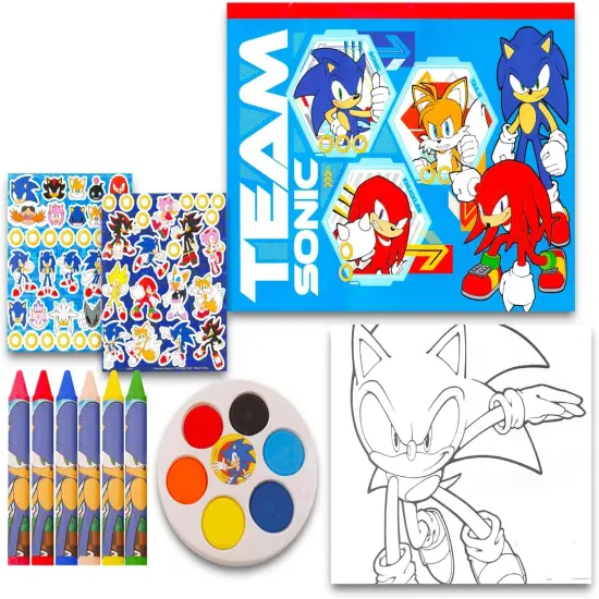 Sonic Gift Bundle with Coloring Book Painting Set {2}