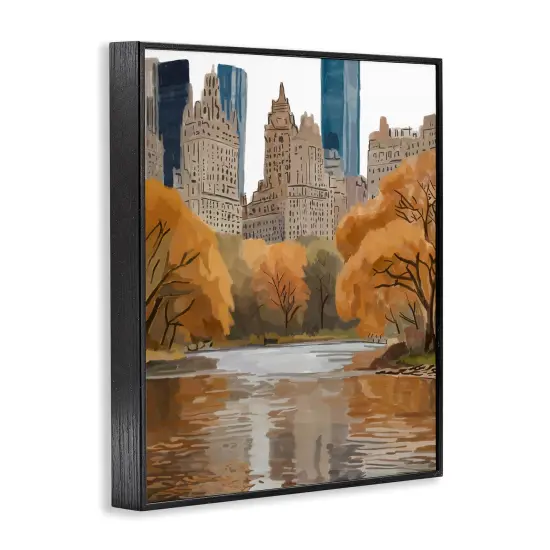 Stupell Industries Autumnal New York Across River Framed Giclee By Amelia Noyes {9}