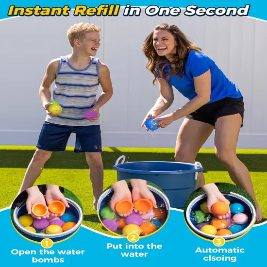 Summer Reusable Magnetic Water Balloon Toys (6-Pack) {3}