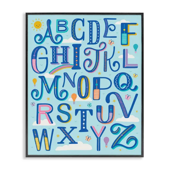 Stupell Industries Alphabet Letters in Sky Framed Giclee By Jalynn Heerdt {7}