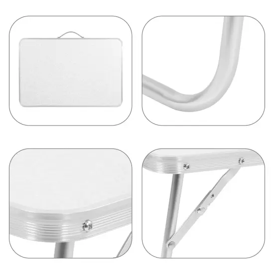 Large Desktop Foldable Table for Portable Workspace {3}