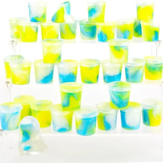 120 Pack Mini Bulk Galaxy Slime Kit {3}