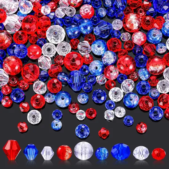 1215 Pcs Glass Beads Crackle Crystal Beads {1}