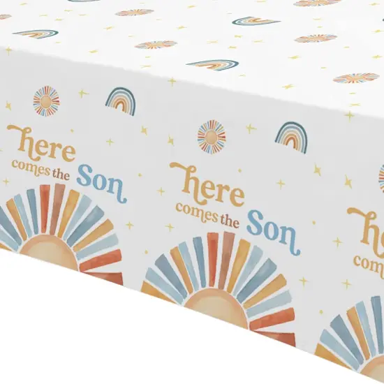 Here Comes The Son Baby Shower Tablecloth {4}