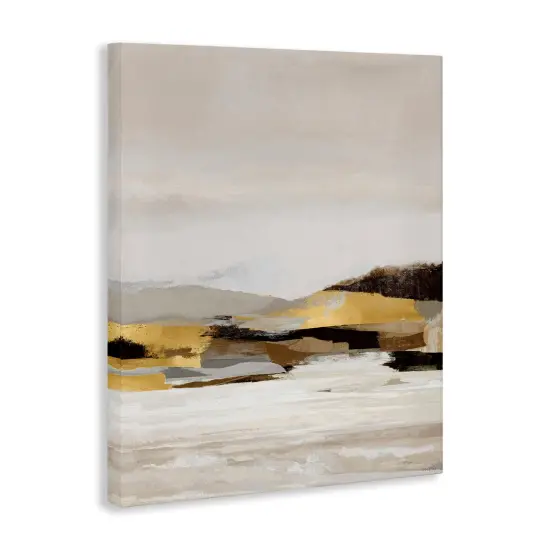 Stupell Industries Muted Landscape with Yellow Accent Canvas By Amber Sterling {3}