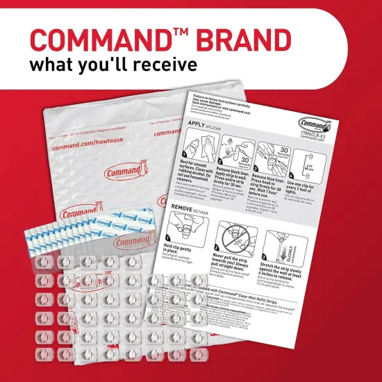 Indoor Mini Light Clips, Damage Free Hanging Christmas Light Clips {3}