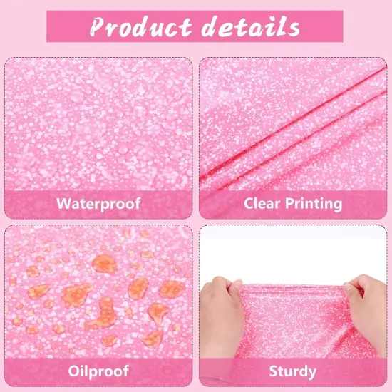 3 Packs Ombre Pink Tablecloth {4}
