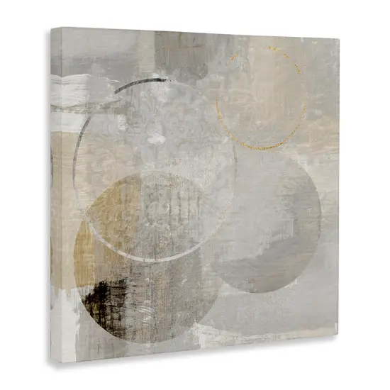 Stupell Industries Layered Circles in Neutrals Canvas By Susan Jill {3}