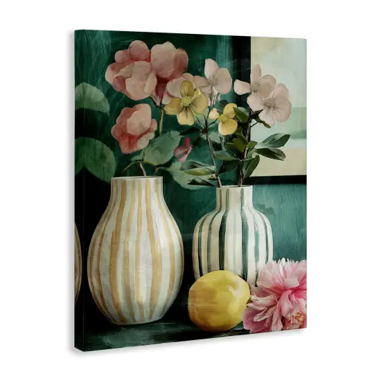 Stupell Industries Comforting Ceramic Bouquets Canvas By Annabelle Hall {3}