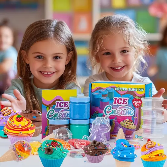 Unicorn Ice Cream Slime Kit {3}
