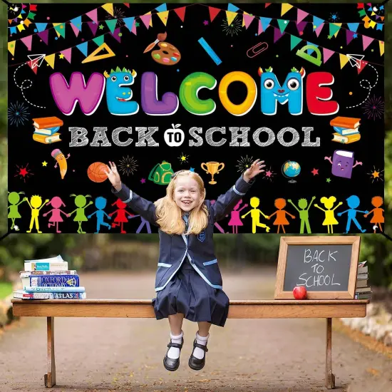 Welcome Back To School Banner Backdrop {2}