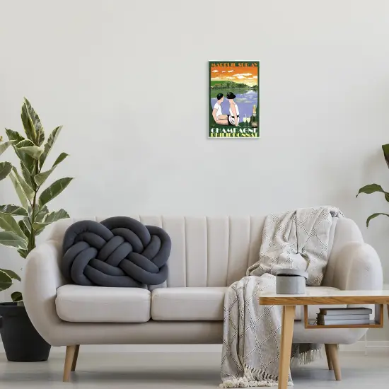 Stupell Industries Vintage Champagne with View Wall Plaque By Jean-Pierre Got {2}