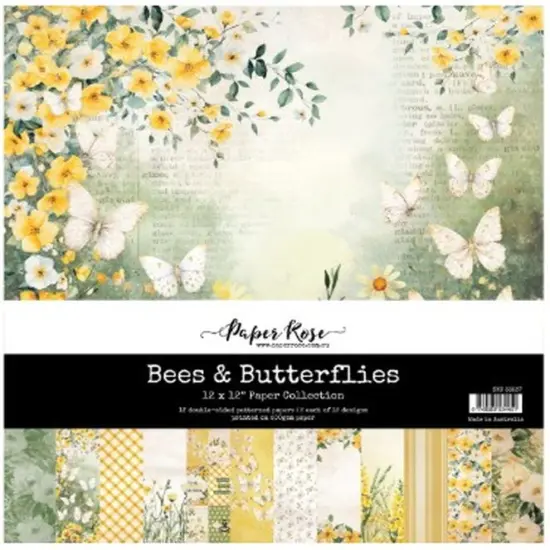 Paper Rose - Bees & Butterflies 12x12 Paper Collection {1}