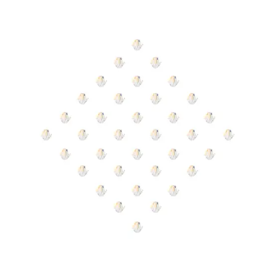 Preciosa 6mm Czech Crystals Bicone Rondelle Beads, 36pcs Crystal AB {5}