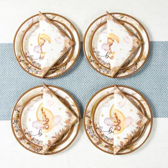 97 Pcs We Can Bearly Wait Tablecloth Baby {3}