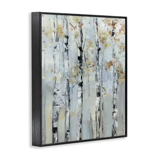 Stupell Industries Autumn Birch Abstraction Framed Giclee By Sally Swatland {9}