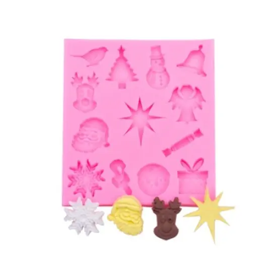 Christmas Silicone Mold Assorted Holiday Shapes for Candy Chocolate & Baking {2}
