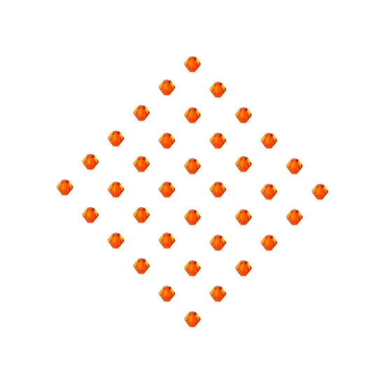 Preciosa 6mm Czech Crystals Bicone Rondelle Beads, 36pcs Hyacinth {5}