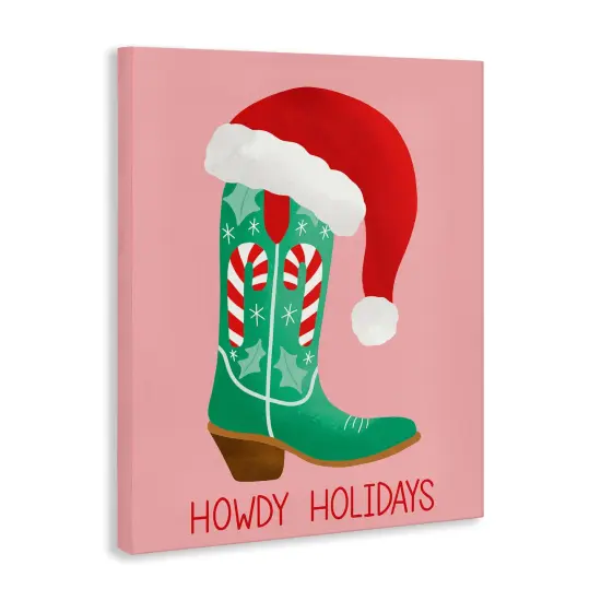 Stupell Industries Howdy Holidays Boot & Hat Canvas By Taylor Shannon Designs {3}