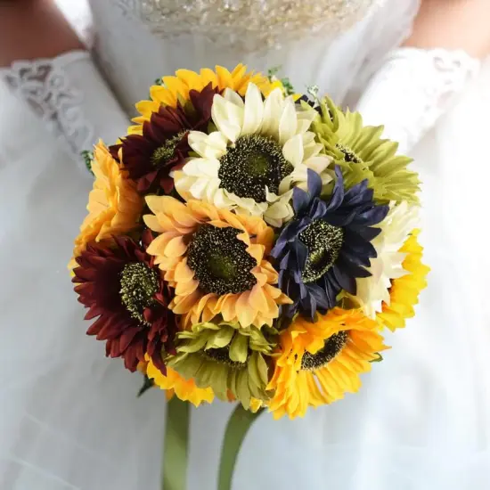 6pcs Artificial Sunflower Bouquet (Multicolor) {3}