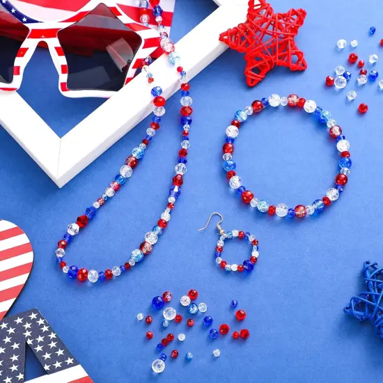 1215 Pcs Glass Beads Crackle Crystal Beads {3}