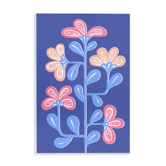 Stupell Industries Contemporary Curved Growing Flowers Wall Plaque By Martina Pavlova {1}