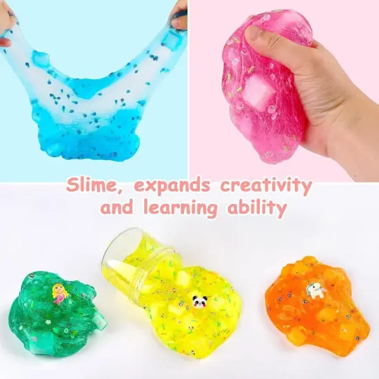 9 Pack Jelly Cube Slime Kit Party Favors {3}