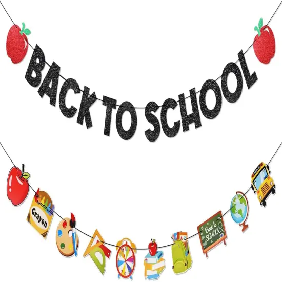 Welcome Back to School Banner Decorations {1}