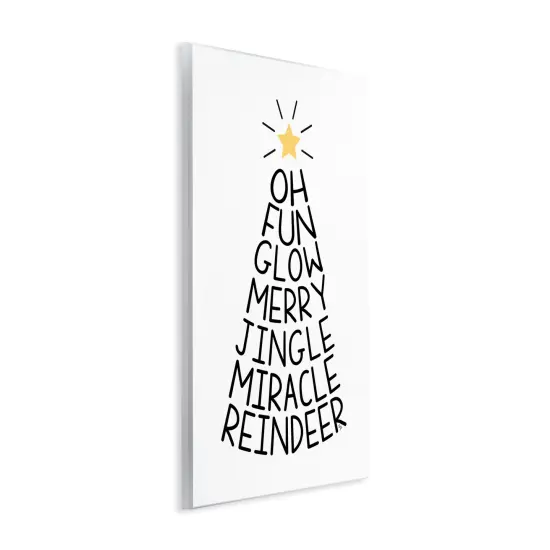 Stupell Industries Christmas Typography Tree Wall Plaque By Martina Pavlova {3}